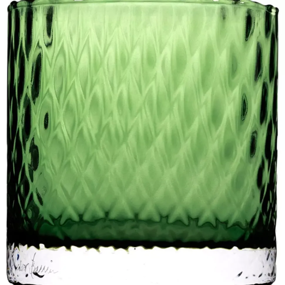 Magnor Harlekin Lykt/vase S Grønn 12,5cm