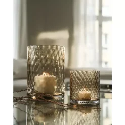 Magnor Harlekin Lykt/vase S Light Topaz 12,5cm