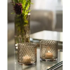 Magnor Harlekin Lykt/vase S Light Topaz 12,5cm
