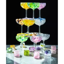 Magnor Swirl Champagneglass Blå 22cl