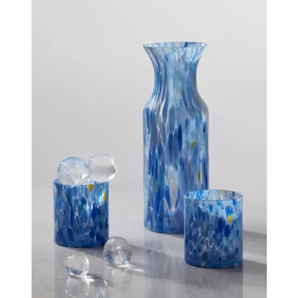 Magnor Swirl Drikkeglass/lykt Blå Multi 35cl
