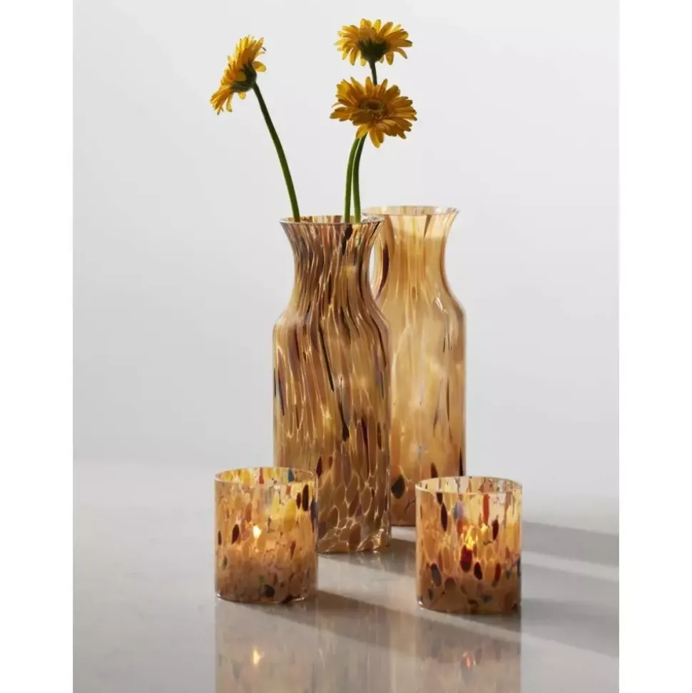 Magnor Swirl Glass/lykt Brun