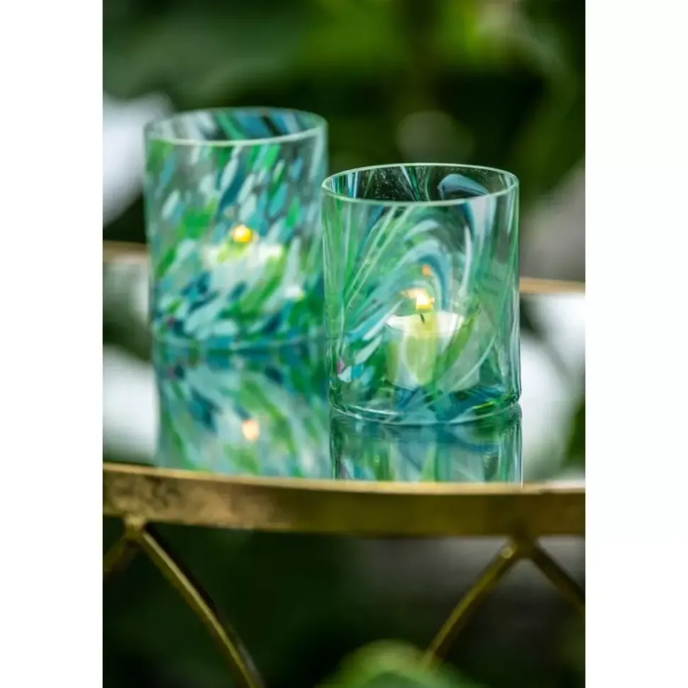 Magnor Swirl Glass/lykt Grønn