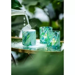 Magnor Swirl Glass/lykt Grønn