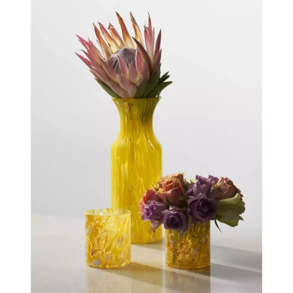 Magnor Swirl Karaffel/vase Gul