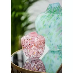 Magnor - Unik skulptur kunstglass grønn multi medium 24 cm
