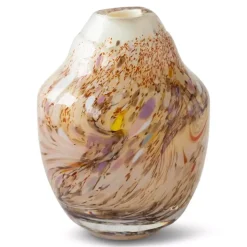 Magnor - Unik skulptur kunstglass brun multi liten 17 cm