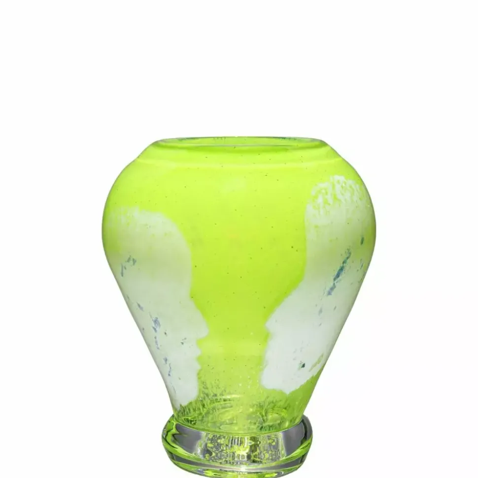 Magnor - Vi Møtes kunstglass vase grønn 18 cm