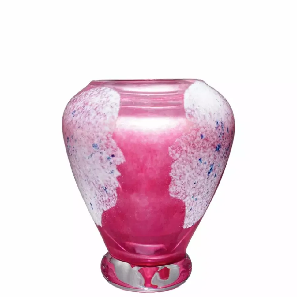 Magnor - Vi Møtes kunstglass vase rosa 18 cm