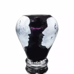 Magnor - Vi Møtes kunstglass vase sort 18 cm
