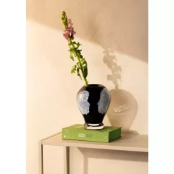 Magnor - Vi Møtes kunstglass vase sort 18 cm