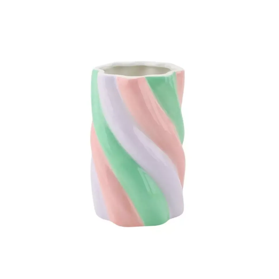 Marshmellow Vase Rosa/Mint/Lilla H15