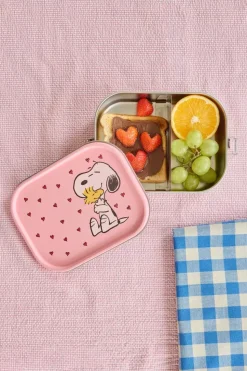 Matboks Med Romdeler Snoopy Rosa