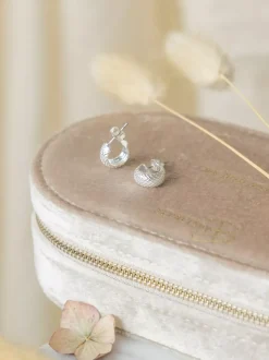 Maya Hoops Silver