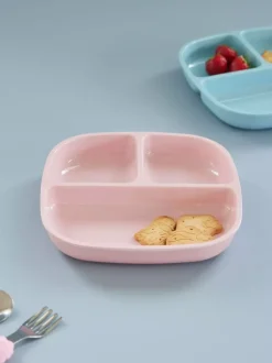 Melaminasjett Barn Romdelt Rosa
