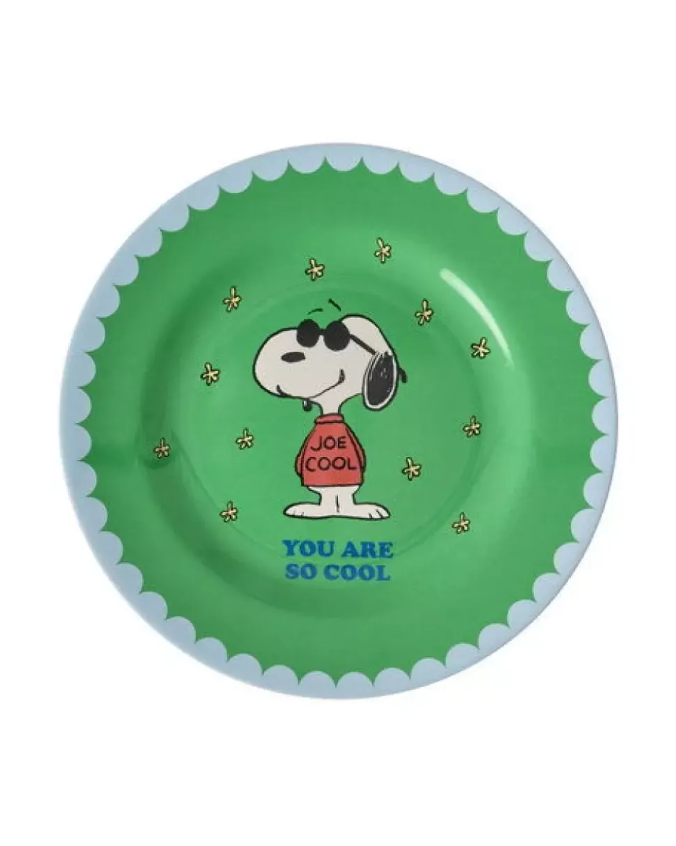 Melamin Asjett Snoopy Grønn