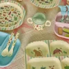 Melamin Babykopp Sweet Jungle Dusty Blue
