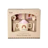 Melamin Baby Spisesett I Gaveeske Med Rosa Abc Print - 4 Deler