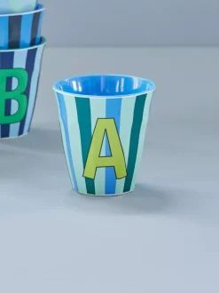 Melamin Bokstavkopp A H9 Striper
