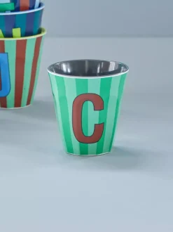 Melamin Bokstavkopp C H9 Striper