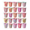 Melamin Bokstavkopp O H9 Striper