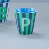 Melamin Bokstavkopp P H9 Striper