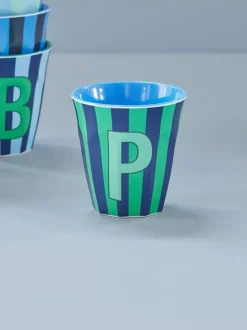Melamin Bokstavkopp P H9 Striper