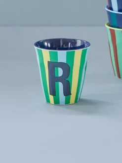 Melamin Bokstavkopp R H9 Striper