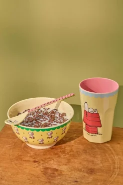 Melaminbolle Snoopy Gul 700ml