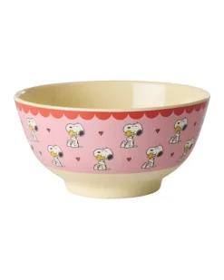 Melaminbolle Snoopy Rosa 700ml
