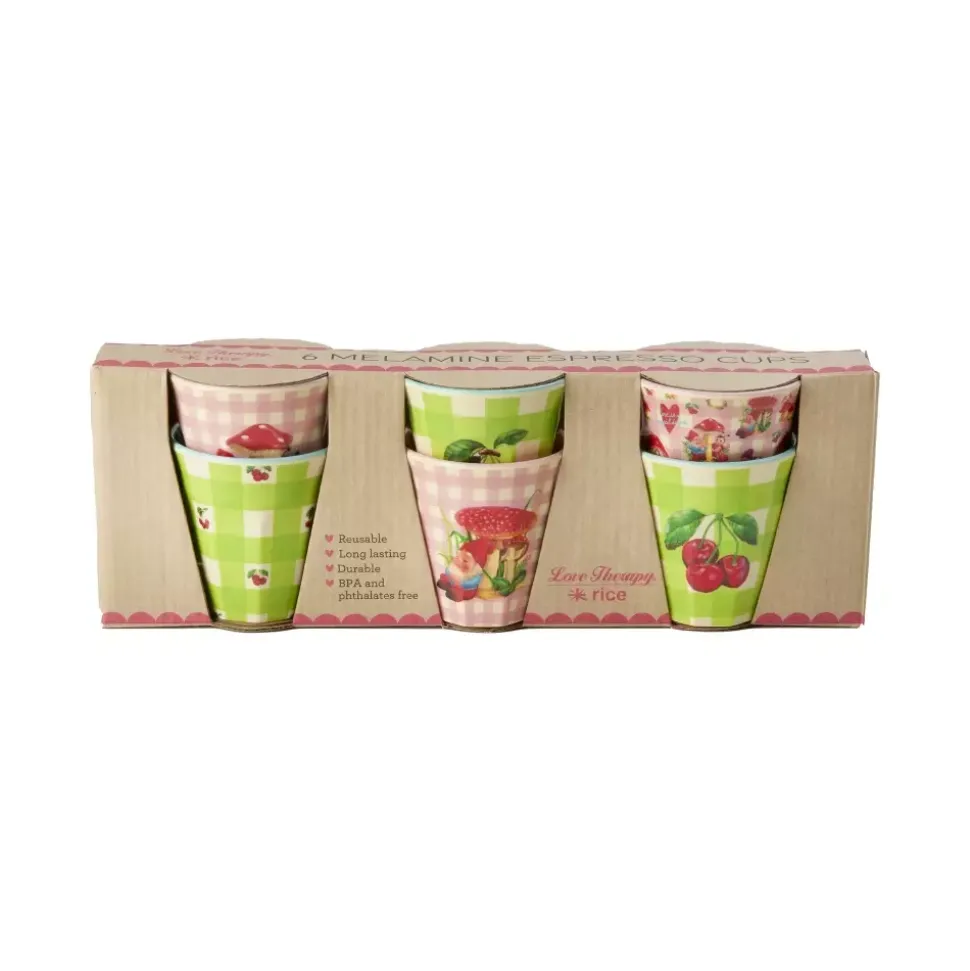 Melamin Espressokopper Love Therapy S/6