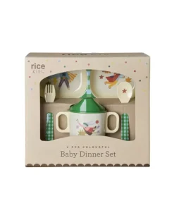 Melamin Gavesett Barn/Baby Hero Print Grønn