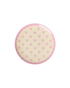 Melamin Kakeasjett Favorite Hearts Dark Pink