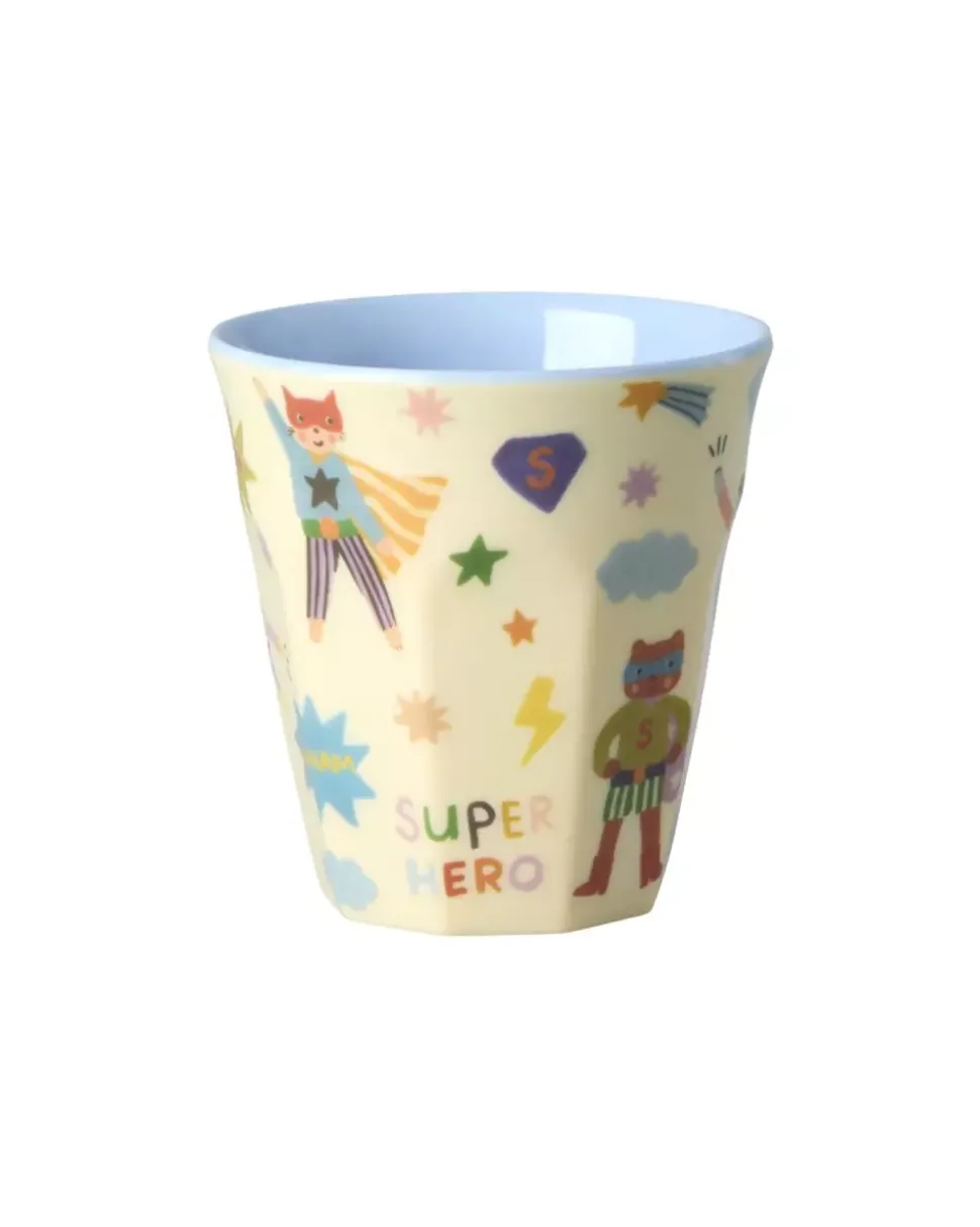 Melaminkopp Barn Hero Print Blå