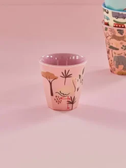 Melaminkopp Barn Pink Jungle Animal