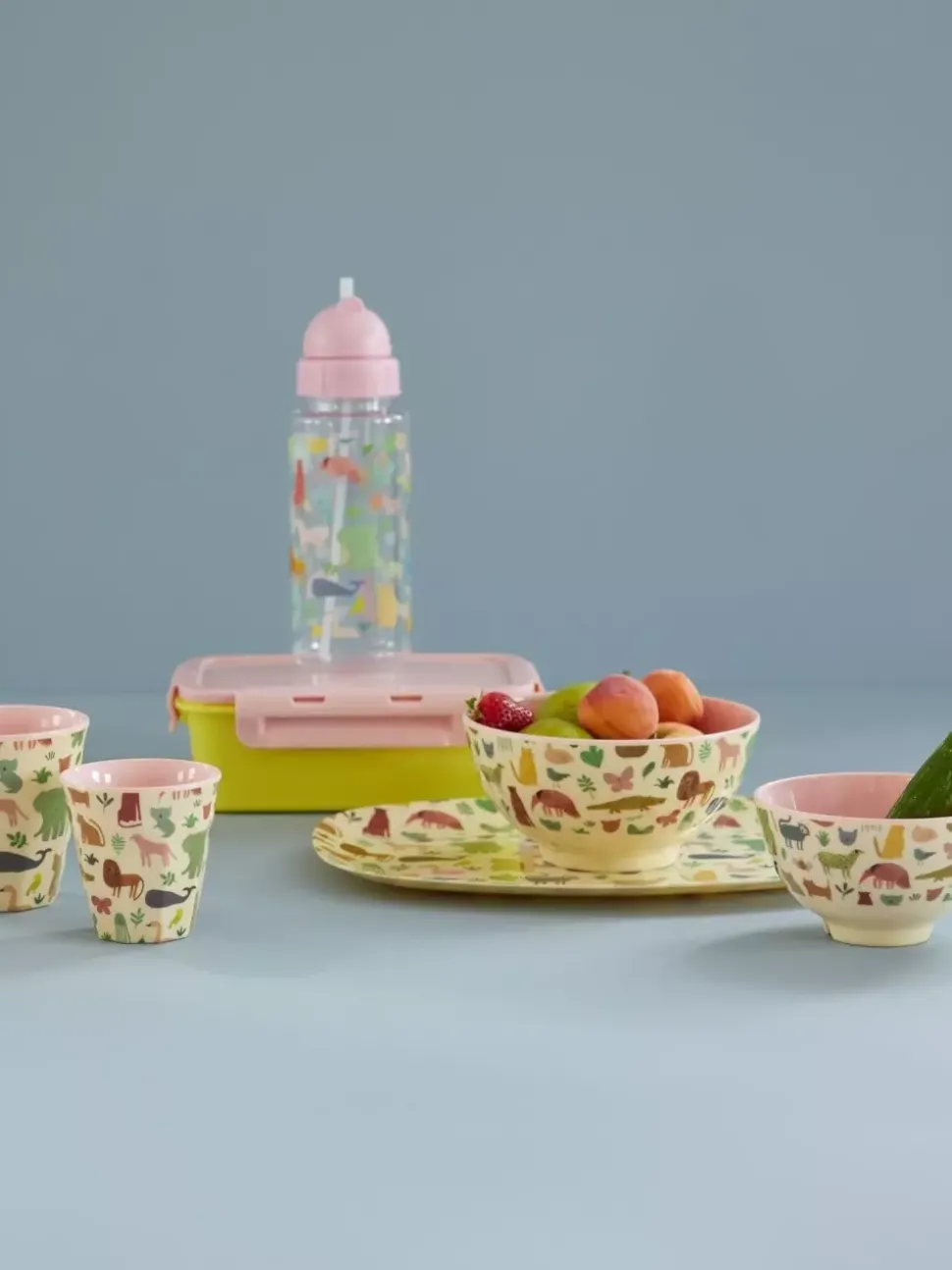 Melaminkopp Barn Sweet Jungle Pink