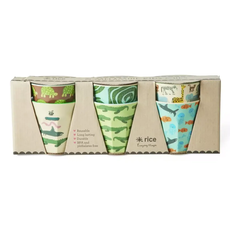 Melaminkopper Wildlife Mint S/6