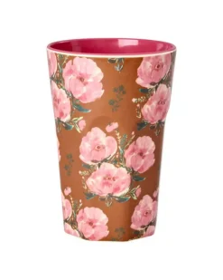 Melaminkopp Floral Fiesta Rose H13