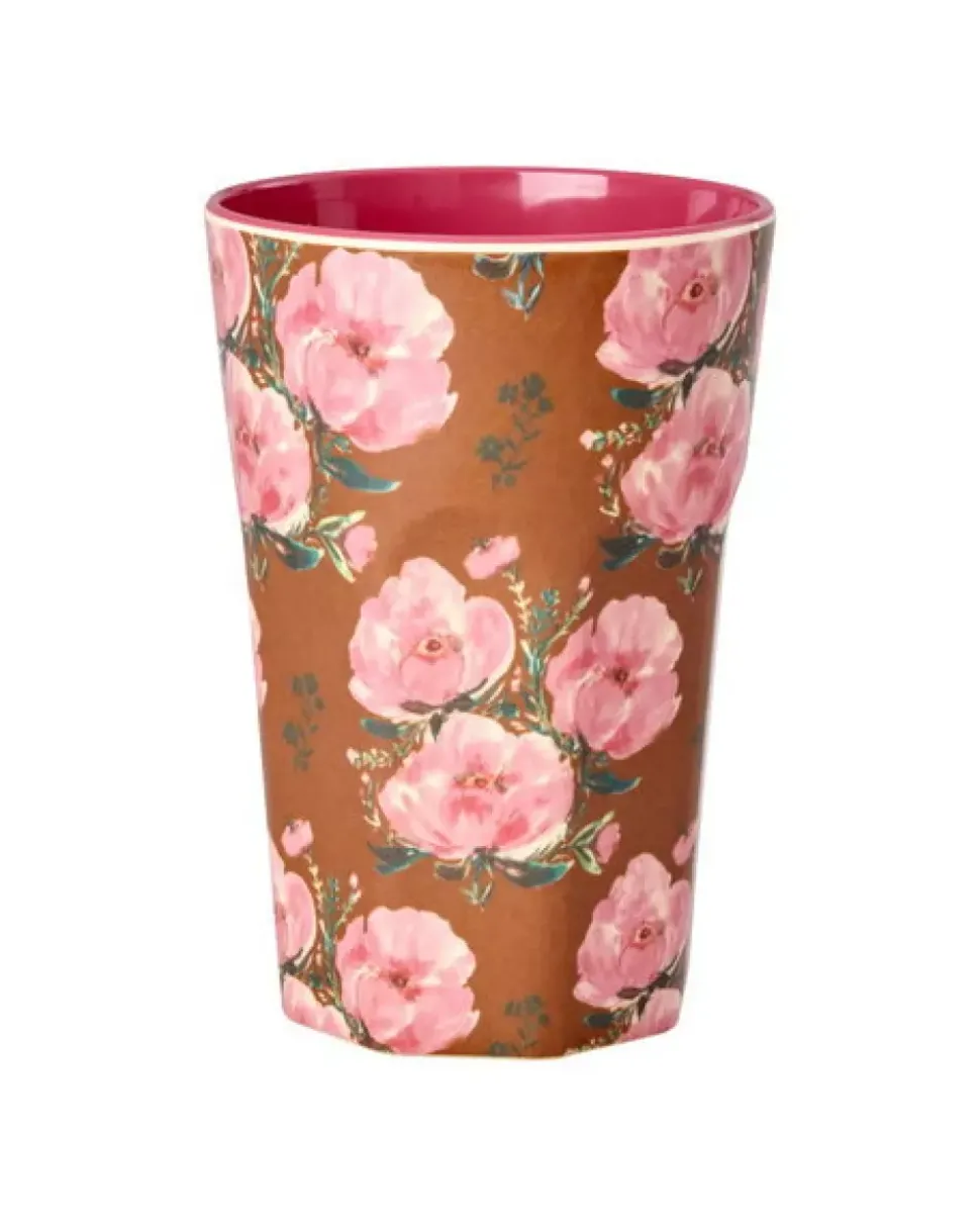 Melaminkopp Floral Fiesta Rose H13