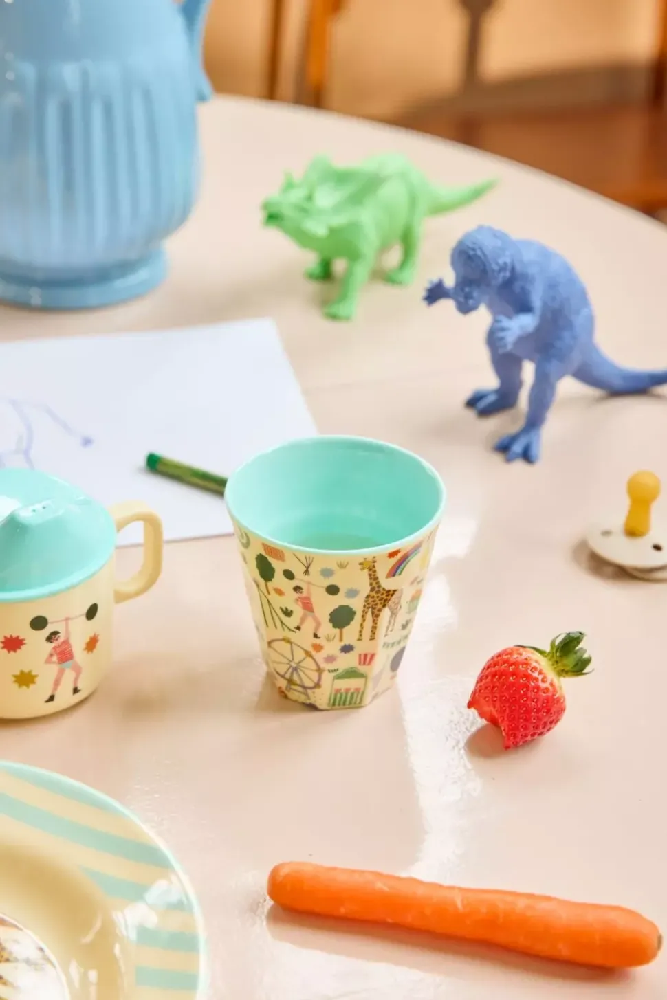 Melaminkopp Med Tivolitrykk - Mint - Medium