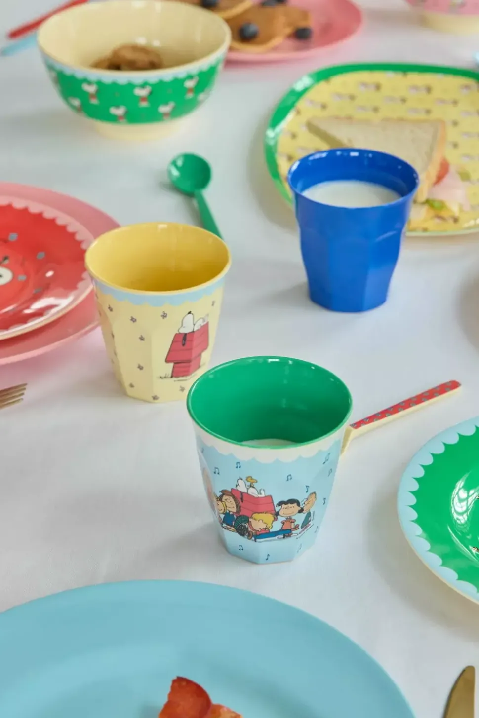 Melaminkopp Snoopy Krem H9