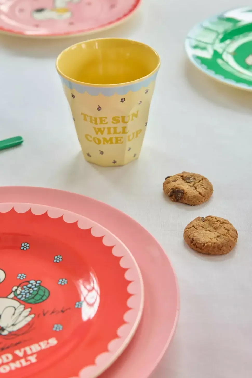 Melaminkopp Snoopy Krem H9