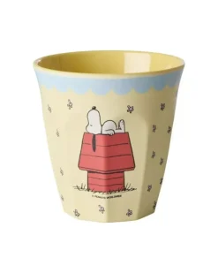 Melaminkopp Snoopy Krem H9