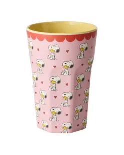 Melaminkopp Snoopy Rosa H13