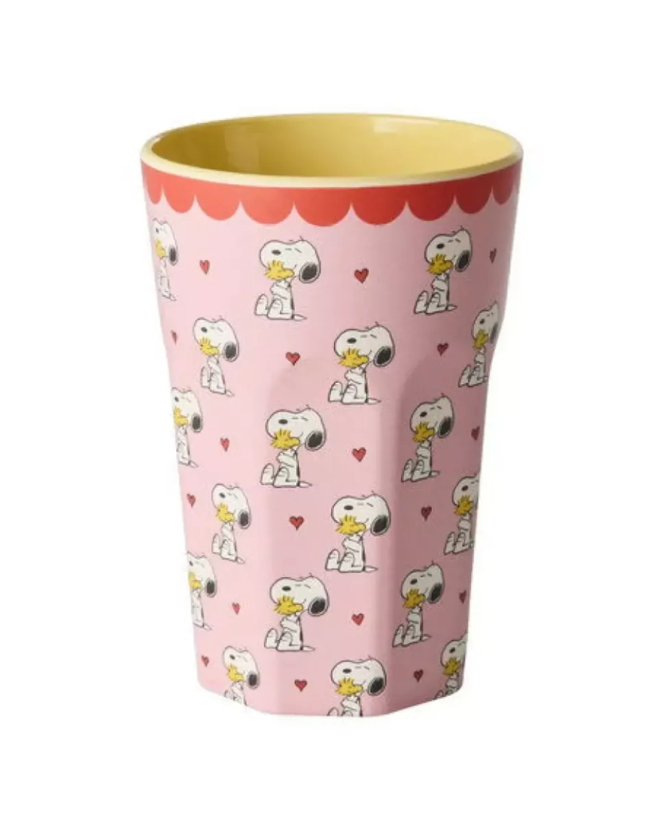 Melaminkopp Snoopy Rosa H13