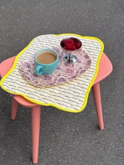 Melamintallerken Med Blomsterpress Trykk