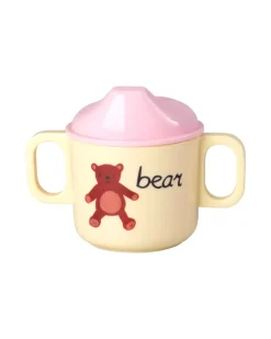 Melamin Tutekopp Med Rosa Abc Print - 250 Ml