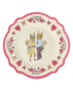 Melamin Vintage Middagstallerken Nathalie Lété Pink Kiss