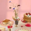 Melamin Vintage Middagstallerken Nathalie Lété Neon Rosa