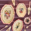 Melamin Vintage Serveringsfat Nathalie Lété Neon Rosa Stort